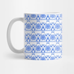 Blue Floral Neck Gator Cornflower Blue Floral Blue Mug